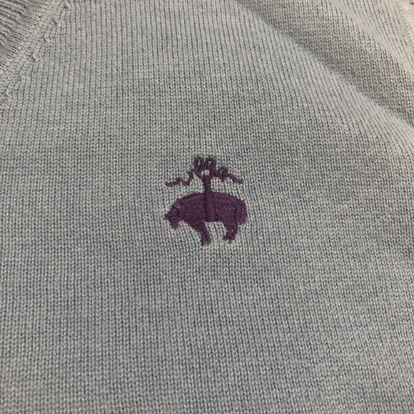 Brooks Brothers "346" Blue V-Neck Sweater Vest - Picture 6 of 6